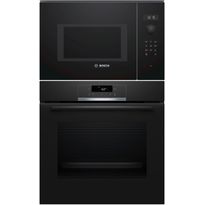 Erillisuuni ja mikroaaltouuni Bosch HBA571BB3-BFL554MB0, musta