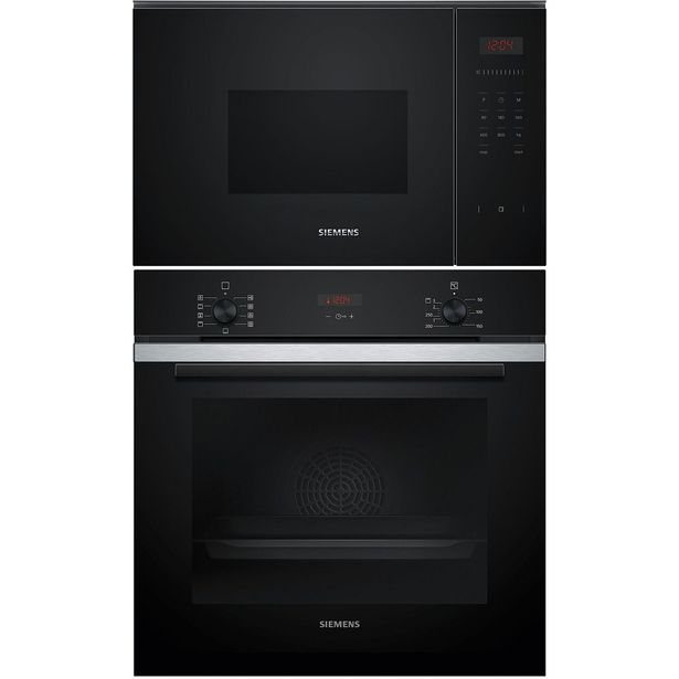 Erillisuuni ja mikroaaltouuni Siemens HB234ABS3F-BF523LMB1, 118.8cm, teräs