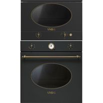 Uuni ja mikroaaltouuni Smeg SF800AO-MP822NAO, antrasiitti