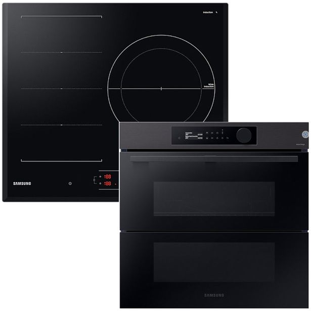Uuni ja induktioliesitaso Samsung NV7B57508AB NZ63B6058KKU1, 118.5cm, musta