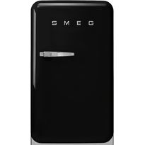 Jääkaappi pakastelokerolla Smeg FAB10RBL6, 54.5cm, 122l, musta