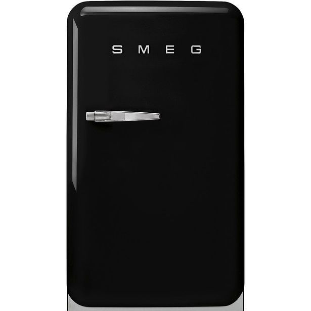 Jääkaappi pakastelokerolla Smeg FAB10RBL6, 54.5cm, 122l, musta
