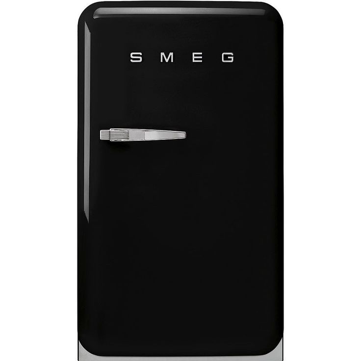 Jääkaappi pakastelokerolla Smeg FAB10RBL6, 54.5cm, 122l, musta