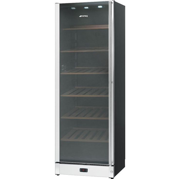 Viinikaappi Smeg SCV115GS, 59.5cm, 197 pulloa, teräs