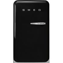 Jääkaappi pakastelokerolla Smeg FAB10LBL6, 54.5cm, 122l, musta