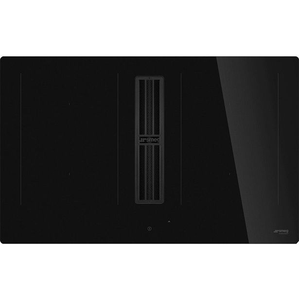 Induktioliesitaso liesituulettimella Smeg HOBD482D2, 83cm, musta