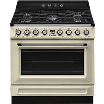 Kaasuliesi Smeg TR90GMP, 90cm, kermanvalkoinen