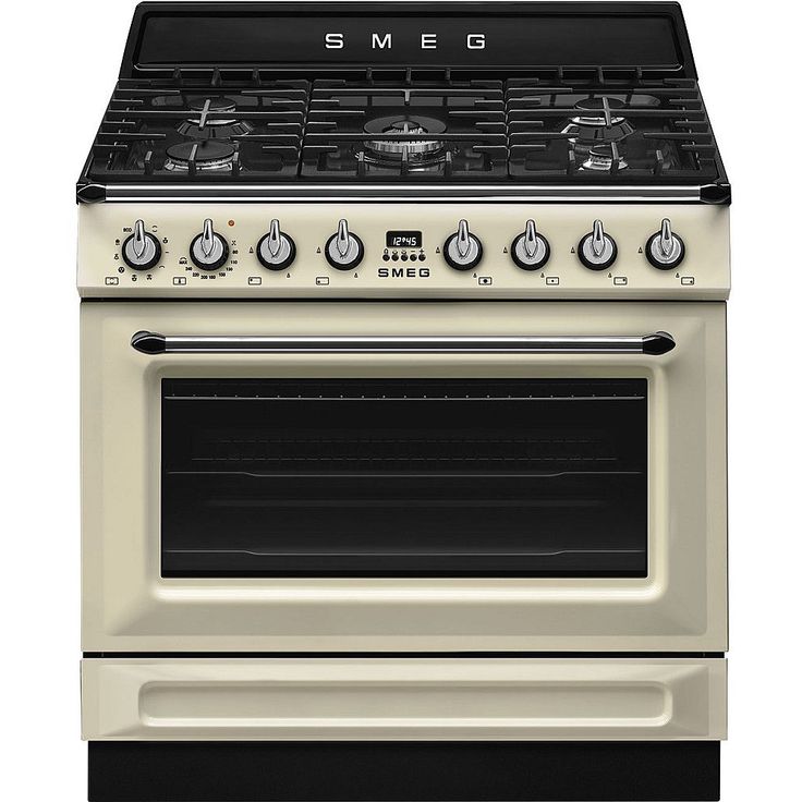 Kaasuliesi Smeg TR90GMP, 90cm, kermanvalkoinen