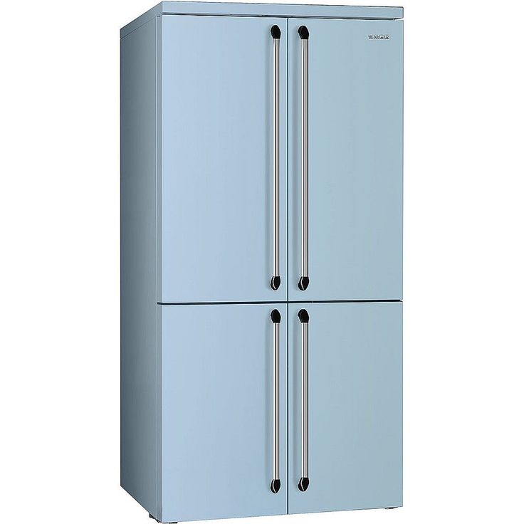 Jääkaappipakastin French Door Smeg FQ960PB6, 91.5cm, pastellinsininen