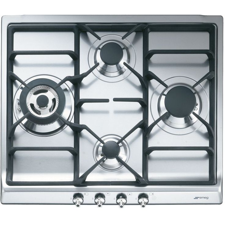 Kaasuliesitaso Smeg SER60SGH3, 60cm, teräs
