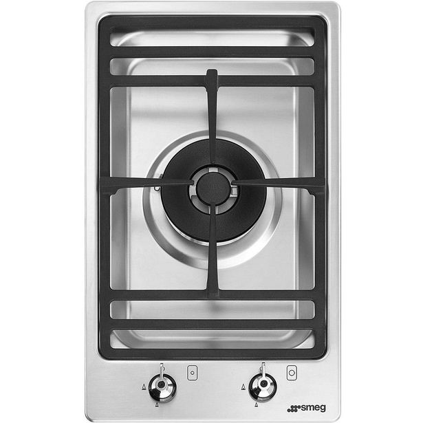 Kaasuliesitaso Smeg PGF31G2, 30cm, teräs