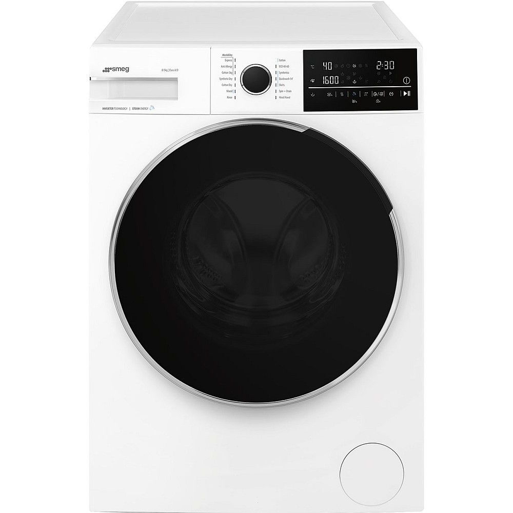 Kuivaava pesukone Smeg WDN854SLDIN, 60cm, 8/5kg, 1400rpm, valkoinen