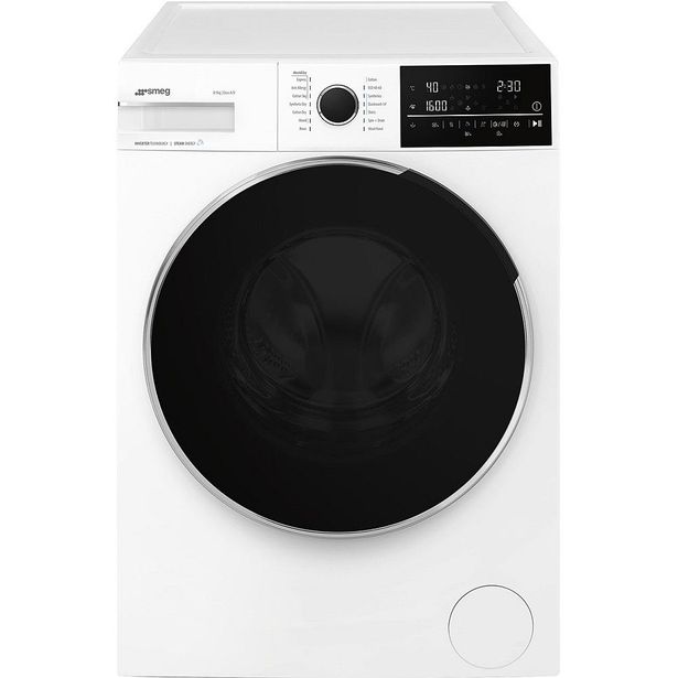 Kuivaava pesukone Smeg WDN854SLDIN, 60cm, 8/5kg, 1400rpm, valkoinen