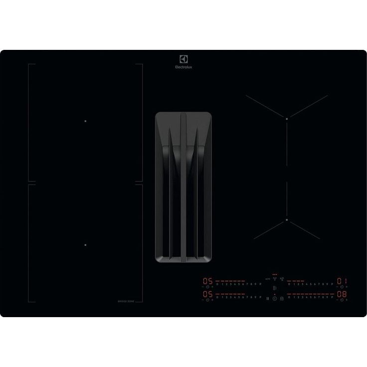 Induktioliesitaso tuulettimella Electrolux HHHB760S, 70cm, musta