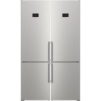 Jääkaappipakastin Bosch KGN39AIBT x 2, 60cm, 726l, teräs