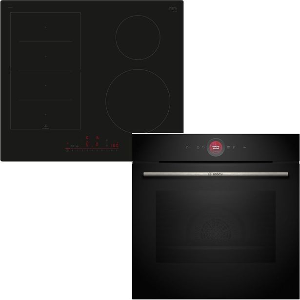 Erillisuuni ja liesitaso Bosch HBG7742B1 PIX61RHC1E, 118.6cm, musta