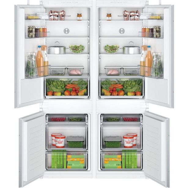 Jääkaappipakastin Bosch KIV86NSE0 x 2, 54.1cm, 267l, integroitava