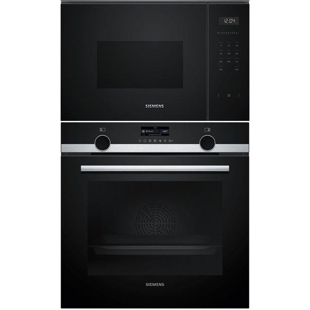 Erillisuuni ja mikroaaltouuni Siemens HB579GBR3-BF525LMB1, 118.8cm, teräs