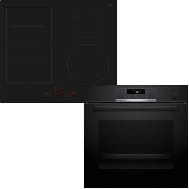 Erillisuuni ja liesitaso Bosch HRG532BB3 PIX61RHC1E, 118.6cm, musta