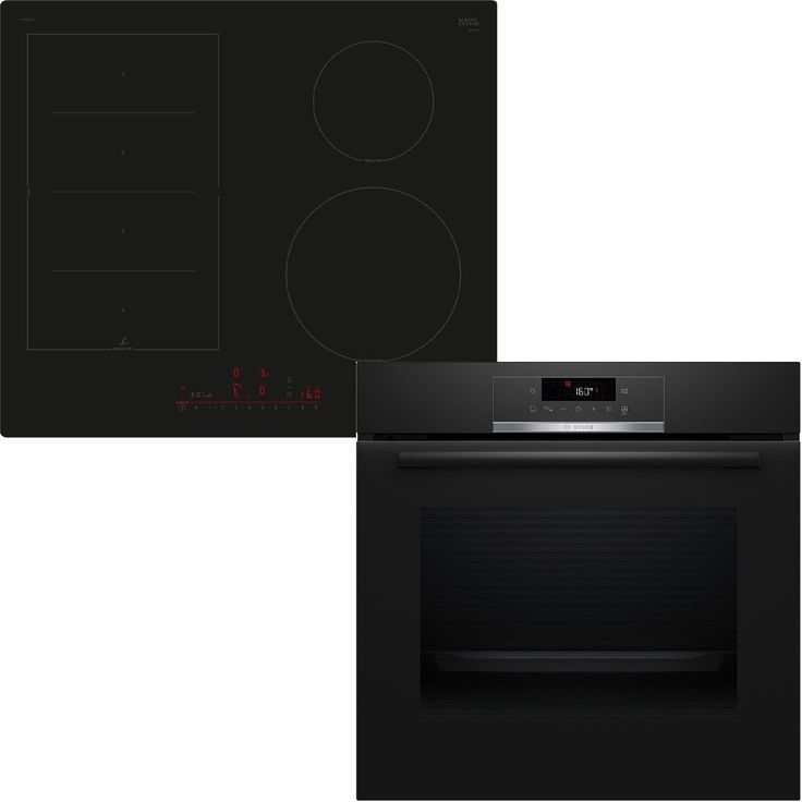 Erillisuuni ja induktioliesitaso Bosch HBA571BB3 PIX61RHC1E, musta