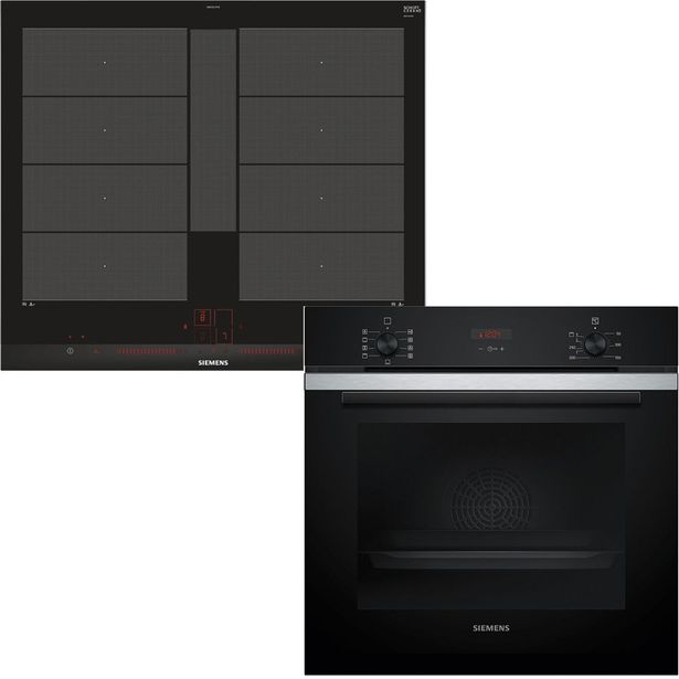 Erillisuuni ja induktioliesitaso Siemens HB234ABS3F EX675LYV1E, 115.4cm, teräs