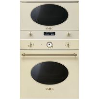 Erillisuuni ja mikroaaltouuni Smeg SF800PO-MP822PO, creme