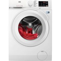 Edestä täytettävä pyykinpesukone AEG LR612M84I, 60cm, 8kg, 1400rpm, valkoinen