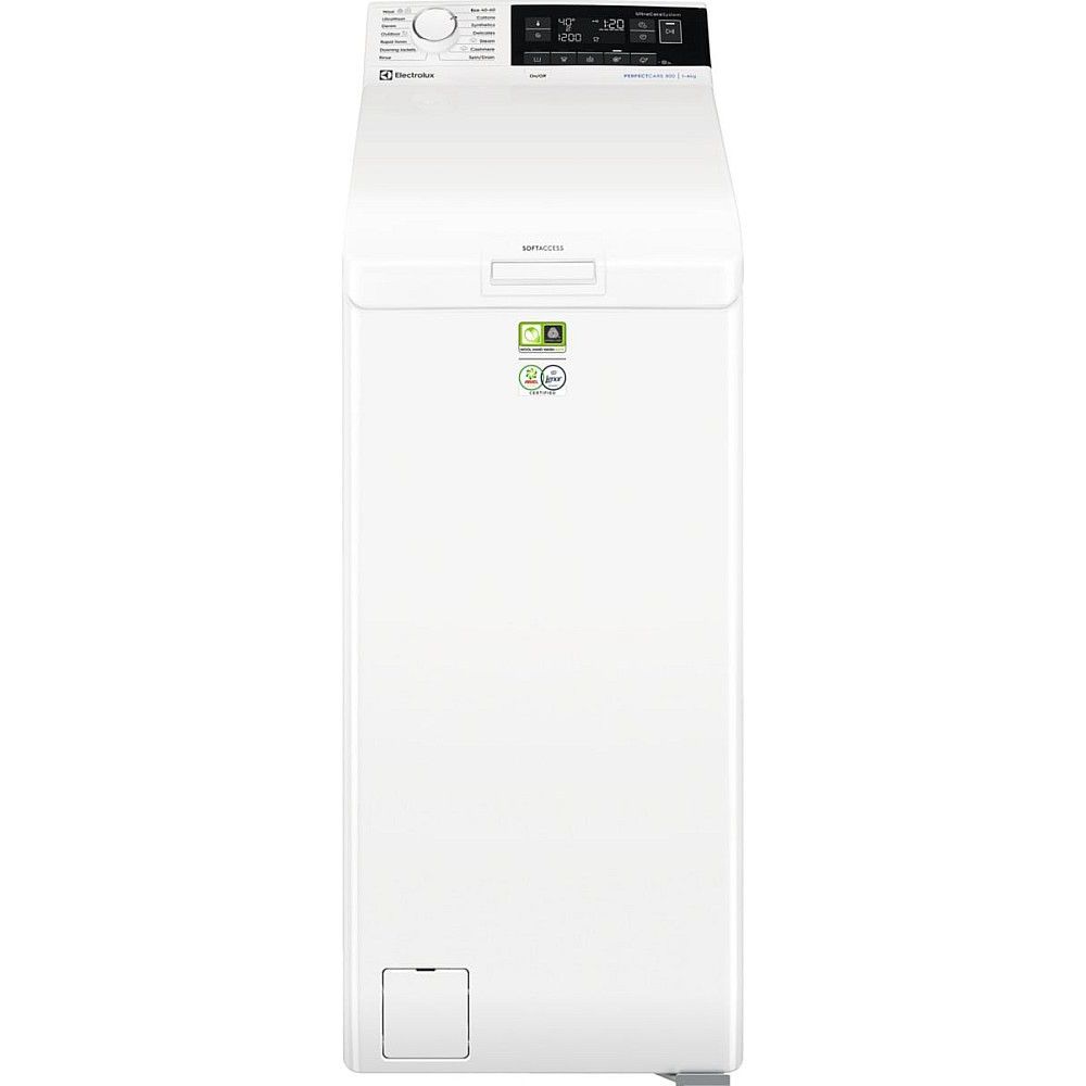 Päältä täytettävä pyykinpesukone Electrolux EW8T663G1G, 40cm, 6kg, 1300rpm, valkoinen