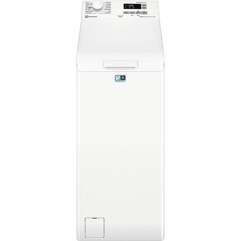 Päältä täytettävä pyykinpesukone Electrolux EW6T462O4O, 39.7cm, 6kg, 1200rpm, valkoinen