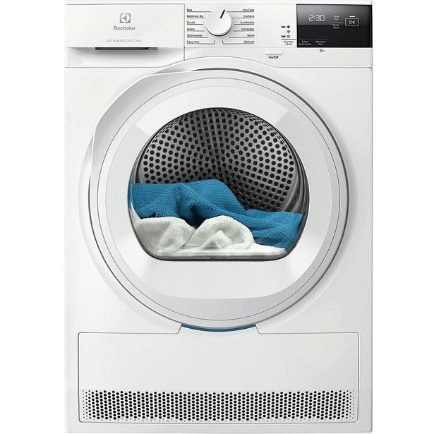 Lämpöpumppukuivausrumpu Electrolux EDI621O85O, 60cm, 8kg, valkoinen