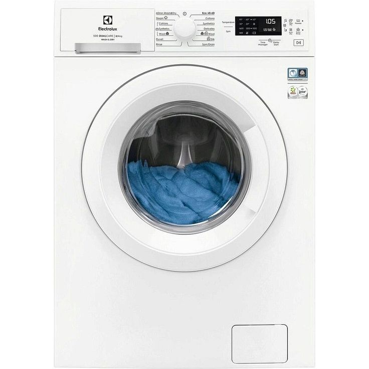 Kuivaava pesukone Electrolux EW2W3068E4, 59.7cm, 8/4kg, 1600rpm, valkoinen