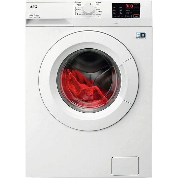 Kuivaava pesukone AEG LWD662P86P, 59.7cm, 8/4kg, 1600rpm, valkoinen