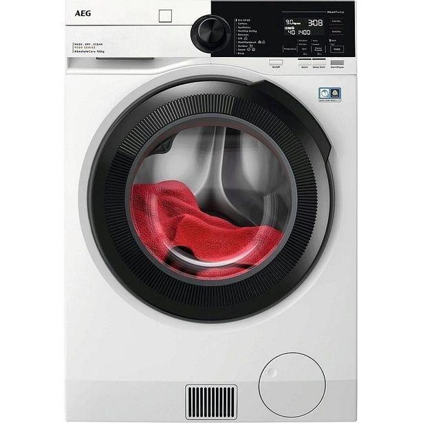 Kuivaava pesukone AEG LWR954P16H, 59.7cm, 9/6kg, 1400rpm, valkoinen