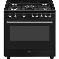 Kaasuliesi Smeg CX91GMBL, musta, 90cm