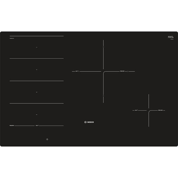 Induktioliesitaso Bosch PXE801DC1E, 79.2cm, musta