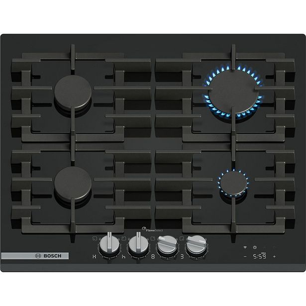 Kaasuliesitaso Bosch PRP6A6H40 Series 8, 59cm, musta