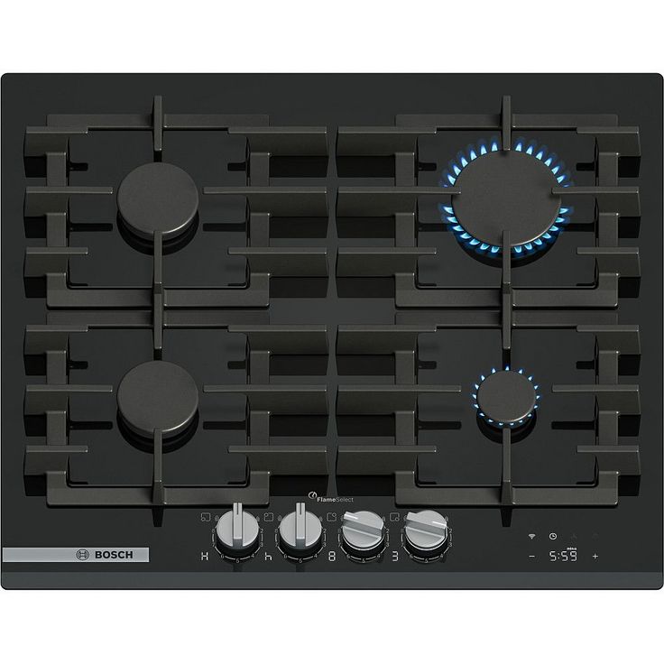 Kaasuliesitaso Bosch PRP6A6H40 Series 8, 59cm, musta