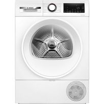 Lämpöpumppukuivausrumpu Bosch WQG2320LSN Series 6, 60cm, 8kg, valkoinen