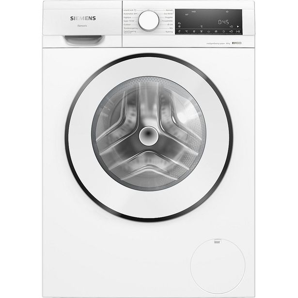 Edestä täytettävä pesukone Siemens WG54G2FMDN iQ500, 60cm, 9kg, 1400rpm, valkoinen