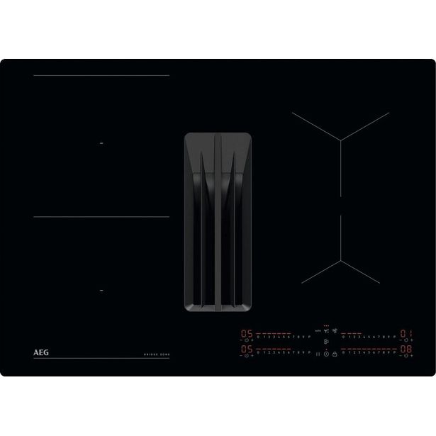 Induktioliesitaso liesituulettimella AEG GCH74B01CB, 70cm, musta
