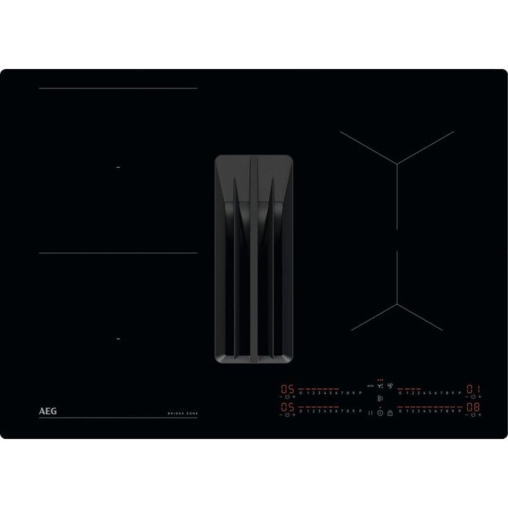 Induktioliesitaso liesituulettimella AEG GCH74B01CB, 70cm, musta