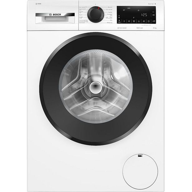 Edestä täytettävä pesukone Bosch WGG256FESN, 60cm, 10kg, 1600rpm, valkoinen