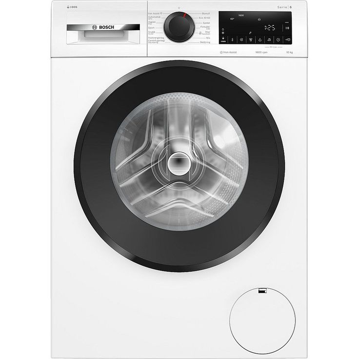 Edestä täytettävä pesukone Bosch WGG256FESN, 60cm, 10kg, 1600rpm, valkoinen