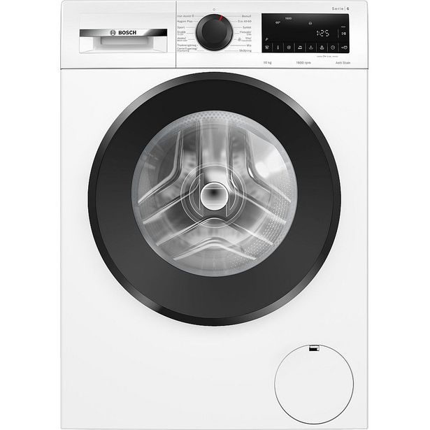 Edestä täytettävä pesukone Bosch WGG256ZESN, 59.8cm, 10kg, 1600rpm, valkoinen