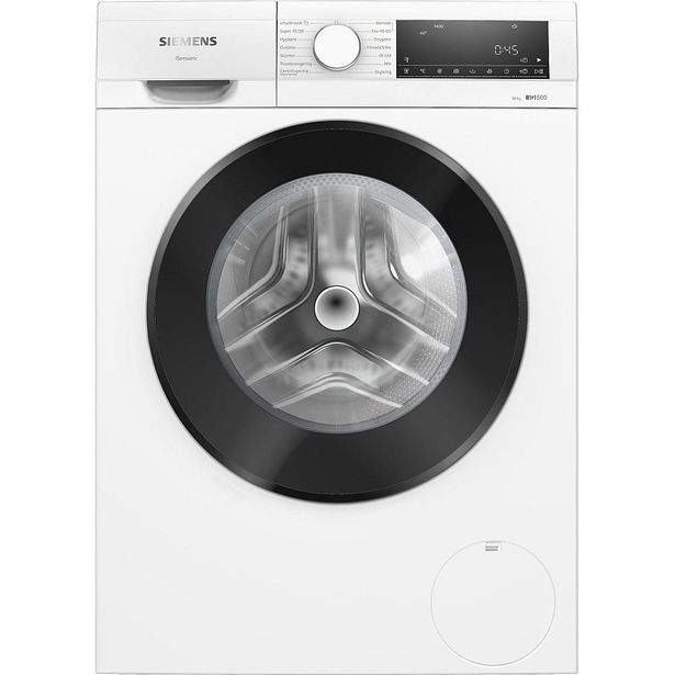Edestä täytettävä pesukone Siemens WG54G2ZODN, 59.8cm, 10kg, 1400rpm, valkoinen