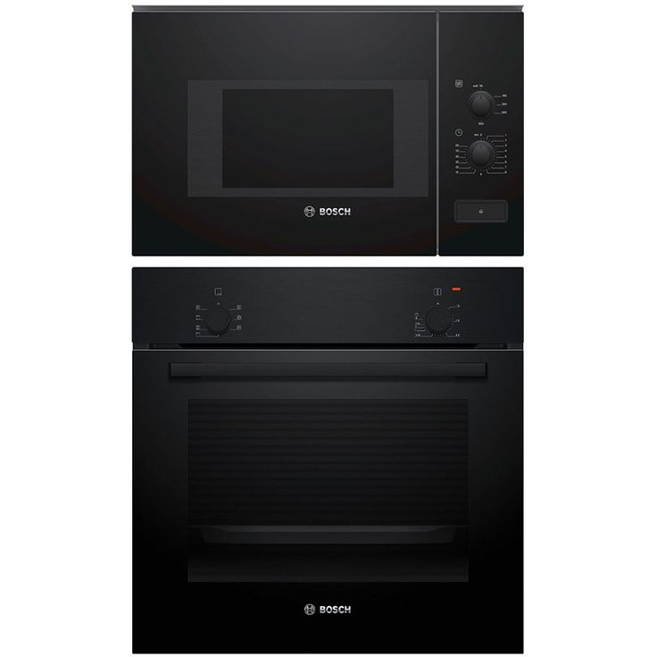 Uuni ja mikroaaltouuni Bosch HBF010BA1-BFL520MB0, 118.8cm, musta