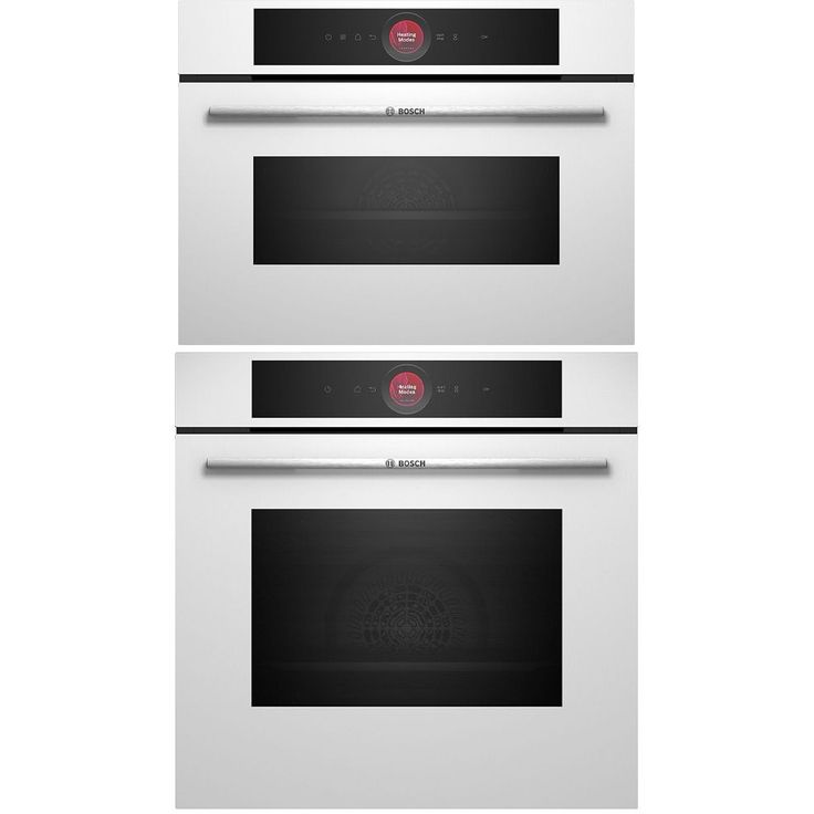 Uuni ja mikroaaltouuni Bosch HBG7721W1S-CMG7241W1, Serie 8, 118.8cm, valkoinen
