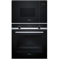 Höyryuuni ja mikroaaltouuni Siemens HQ574AER3-BF523LMB1 iQ300, musta