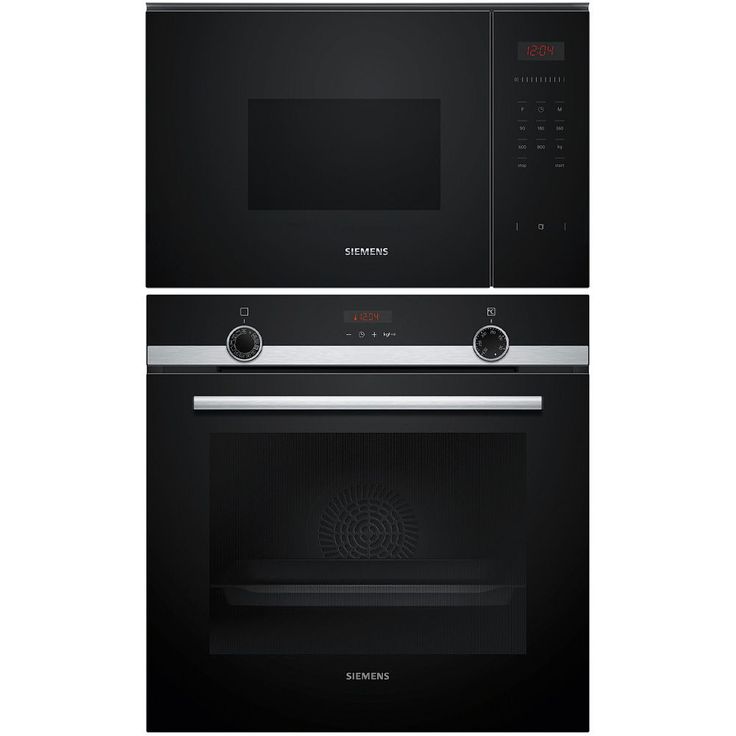 Höyryuuni ja mikroaaltouuni Siemens HQ574AER3-BF523LMB1 iQ300, 118.8cm, musta