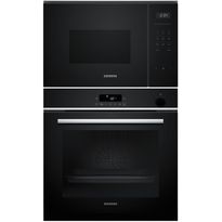 Uuni ja mikroaaltouuni Siemens HR532GBS3-BF555LMB1, musta